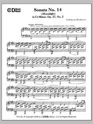  Sonate för piano nr 14 i C-moll op. 27 nr. 2 “Månljuset” - Den ikoniska sonaten som fascinerar med sin melankoliska skönhet och virtuosa teknik.